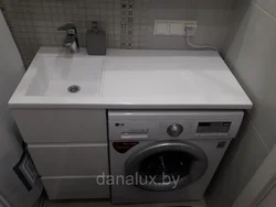 Фото Тумбы В Ванную Комнату С Стиральной