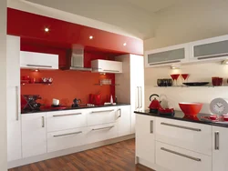 White kitchens with a different color photo