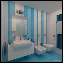 Stripes In The Bathroom Photo