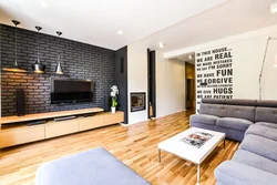 Living room designs loft brick