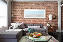 Qonaq Otağı Dizaynları Loft Kərpic