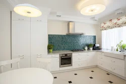 What interior is suitable for a white kitchen