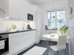 What interior is suitable for a white kitchen