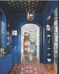 Hallway Interior In Blue Photo