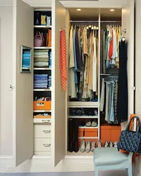 Design wardrobes for clothes in an apartment photo