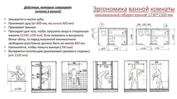 Ergonomics in the bathroom interior