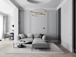 Gray living room design minimalism