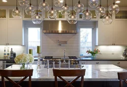 Chandelier design for kitchen in modern style