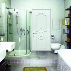 Plastic doors for baths and toilets photo