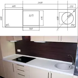 Kitchen countertop width photo