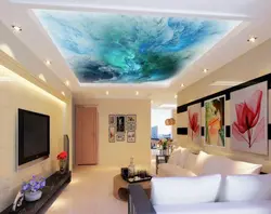 Ceilings with a pattern for the living room photo
