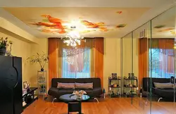 Ceilings with a pattern for the living room photo