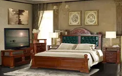 Қатты Ағаштан Жасалған Жатын Бөлмелерінің Фотосуреті