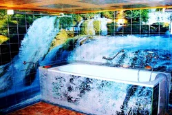 Waterfall in the bathroom photo