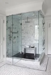 Bathroom Design With Marble Shower