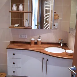 Ванна бөлмесінің дизайны бұрыштық шкаф