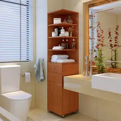 Bathroom design corner cabinet