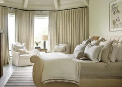 Curtains for a bright bedroom photo design