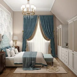 Curtains for a bright bedroom photo design