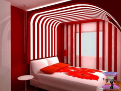 Bedroom Design In Black And Red