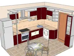 Kitchen layout photo size