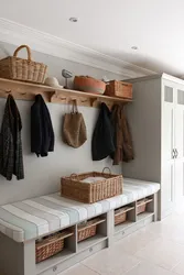 Basket in the hallway interior