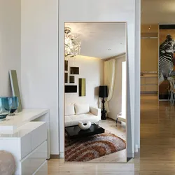 Floor-length mirror in the hallway photo