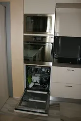 Cabinets for built-in appliances for the kitchen photo