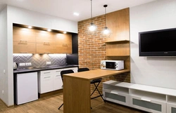 Kitchen Design With A Bar Counter 12 Sq M