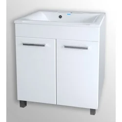 Hamam lavabo ilə kabinet 65 sm şəkil