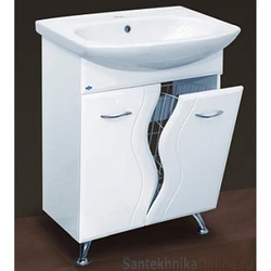 Hamam lavabo ilə kabinet 65 sm şəkil