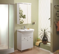 Cabinet with bathroom sink 65 cm photo