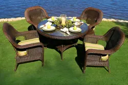 Rattan kitchen interior