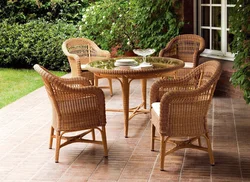 Rattan mətbəx interyeri