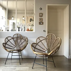 Rattan kitchen interior