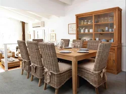 Rattan kitchen interior