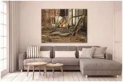 Large living room interior
