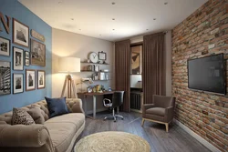 Interior kitchen living room office