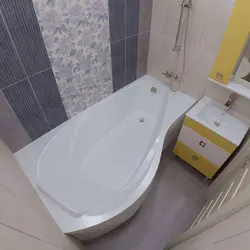 Ванна бөлмесінің асимметриялық дизайны