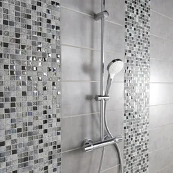White Bathtub With Mosaic Photo