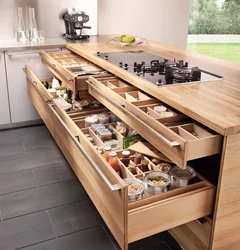 Drawers In The Kitchen Interior