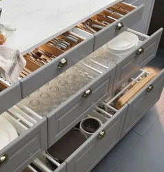 Drawers In The Kitchen Interior