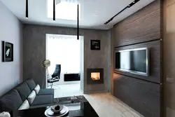 Qonaq otağı 16 kv m dizayn loft