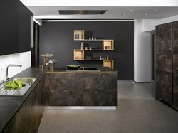 Kitchen color gray stone photo