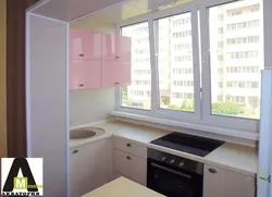 Photo of kitchens placed on the balcony