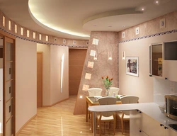 Design interior kitchen room hallway
