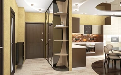 Design interior kitchen room hallway