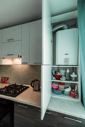 Small corner kitchen with boiler design