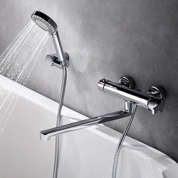 Bathtub faucets with long spout photo