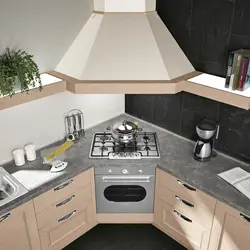 Kitchen interior small stove